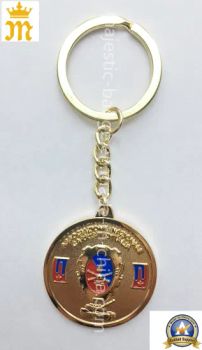 Customized fashion Gold Plating Promotion Gift Metal Soft Enamel Keychain - Majestic Giftware Co., Ltd. - China