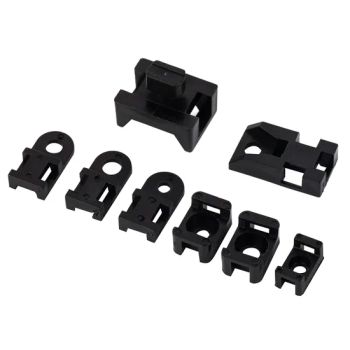Nylon PA66 Saddle Cable Tie Mounts with Screws High Strength, Black Zip Tie Bases for Wire Management. Permanently Anchor to Wall, Desk or Baseboard. Run Cords - Wenzhou High Fun Electronic Co. Ltd - China