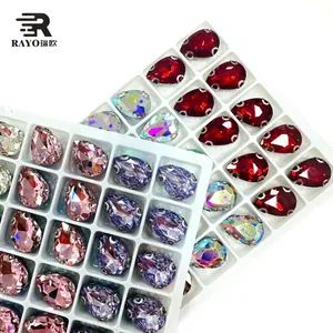 10*14 Peacock Blue Rhinestone Sew on Garment, Handbags, Belts, Wedding Dress DIY for Dress - Guangzhou JingPin Garment Accessory Co., Ltd. - China