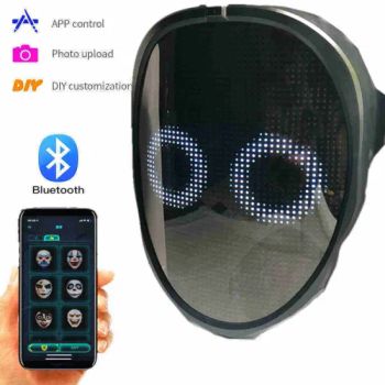 DIY Picture Animation Text Halloween Carnival Costume Party Child Masks RGB LED Mask - Ningbo General Union Co., Ltd. - China