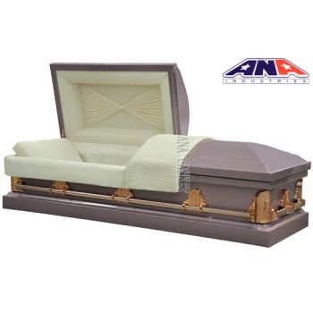 Ana Us Style High Quality New Design Metal Steel Funeral Supplies Coffin Casket - Wuxi ANA Industries Co., Ltd. - China