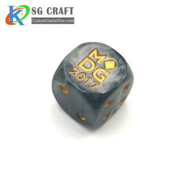 Professional Costom New Resin Personalized Color D6 Dice Used in Game Dice Dnd Games - KN Gift Limited - China