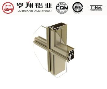 Heat Sound Insulation Aluminium Frame Curtain Wall with Glass - Luoxiang Aluminium Co., Ltd. - China