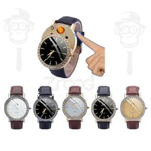 Wrist Watches Men Lighter Casual Quartz Watch Arc Windproof Flameless USB Cigarette Clock Man Gifts - Shenzhen Lovisle Technology Co., Ltd. - China