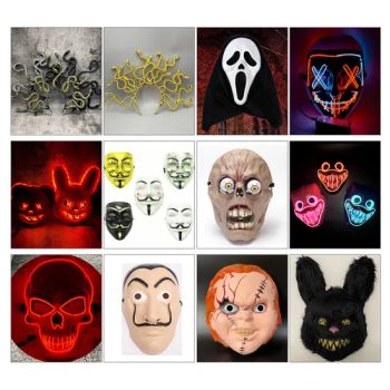 Halloween Cool Mask Party Decorations Facepiece Costume Props Cosplay Accessories Mascarilla - Baoding Likeparty Trading Co., Ltd. - China