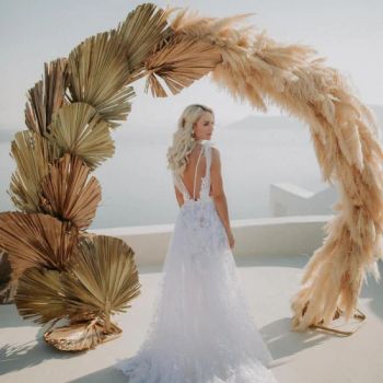 Wedding Decorations Round Gold Metal Wedding Arch Photo Booth Backdrop Stand for Birthday Party - TRANSWORLD (ANSHAN) INC. - China