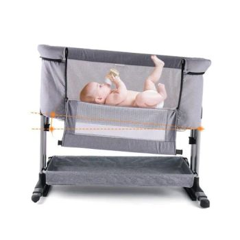 Easy Assemble Baby Bassinet Bedside Sleeper Multifunction Metal Baby Crib Bed Portable Baby Crib - Hefei Craft Child Product Co., Ltd. - China