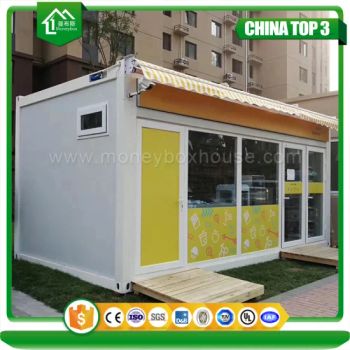 Outdoor Smart Fast Food Coffee Modular Relactable Prefab Container Mobile Shop - Guangzhou Moneybox Steel Structure Engineering Co.,Ltd - China