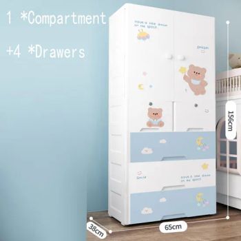 Plastic Clothes Separated Four Drawers Thickened Baby Children's Wardrobe Storage Cabinet - Guangdong Liye Photoelectric Co., Ltd - China