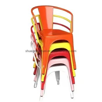 Wholesale Stackable Kids Furniture White Metal Baby Chairs - Foshan Shuaige Furniture Co., Ltd. - China