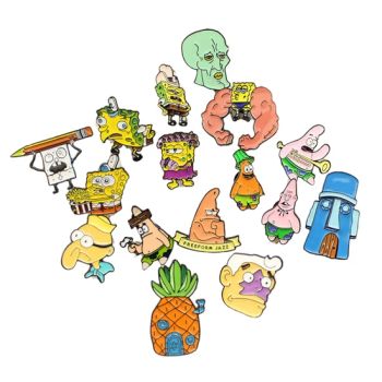 Custom Cartoon Enamel Lapel Pins for Unique Gifts Color Green Model NO. Pin Trademark XYH Material Metal Technique - Zhongshan Xinyihong Metal Craft Products Factory - China