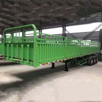 Sidewall Flatbed Semi Trailer with Cargo Container Transport Trailer Truck - Liangshan Zhonglei Automobile Trading Co., Ltd. - China