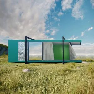 Prefab Light Steel House Garden Stuido Modular House Kit Cabin for Sale - Ningbo Deepblue Smarthouse Co., Ltd. - China