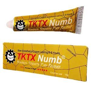 Tktx Plastic Yellow Tube Semi Permanent Makeup Numbing Cream 10g Tattoo Supply - Yiwu HuaNi Technology Co., Ltd. - China