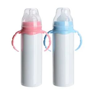 8oz Stainless Steel Double Walled Children Safe Baby Feeding Bottle Straight Sublimation Sippy Cup - Sichuan Feimeng Network Technology Co., Ltd. - China