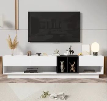 Modern Design Full Wall Mounted TV Unit Stand Living Room Furniture TV Cabinet Storage - Suzhou Jinjinghang Trading Co., Ltd - China