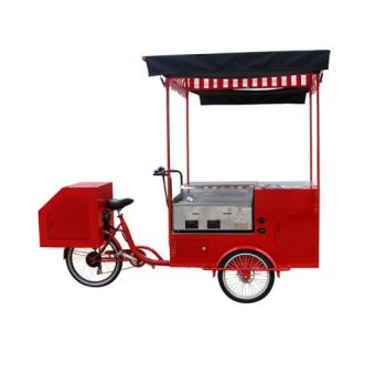 Red Color Electric Cargo Bike Street Vending Bicycle Adult Tricycle Beverage Drink Coffee Van Food Cart for Sale Customizable - ZHENGZHOU REALLY IMP. & EXP. CO., LTD. - China