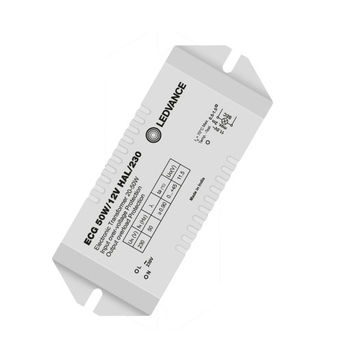 Ledvance HAL ECG 50 W/12V Electronic Control Gears Width 38.0 mm Length 90.0 mm Brand Ledvance Height 30.0 mm Protection Class - Ledvance Private Limited - India