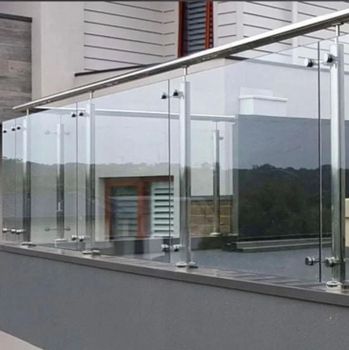 Stair Railing With Glass Material Stainless Steel Position AS PER REQUIRMENT Mounting Type as per requirment Country of Origin Made in - S S Conmat Private Limited - India