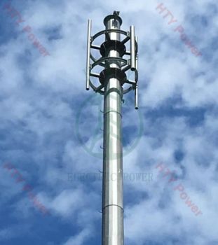 Single Tube Steel Pole Galvanized Telecom Cell Phone Radar WiFi Antenna Masts Monopole Towers for Sale 35m - Shandong Hongtaiyuan Electric Power Technology Co., Ltd - China