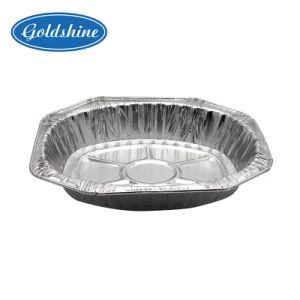 Aluminum Foil Serving Trays for Catering Hotel Nw 11g High 45mm Base 142mm Temper Hard Top out 190mm Model NO. Y4510 Alloy - Zhangjiagang Goldshine Aluminium Foil Co., Ltd. - China