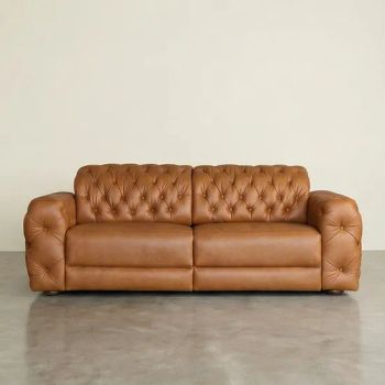 Luxury Modern Furniture Living Room Leather Office Recliners Chesterfield Sectional 3 Seater Sofa - Guangzhou Jovaspace Furniture Co., Ltd. - China
