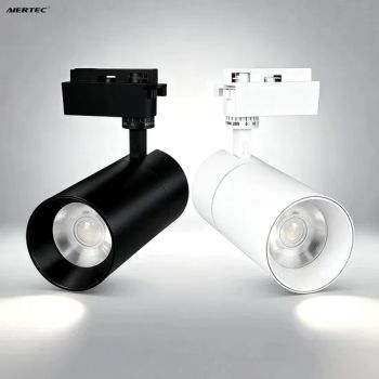 Indoor Modern Commercial LED Track Light 10W 20W 30W 360° Adjustable with 3CCT Dial Switch for Hotel Shop Lighting - Zhongshan Aier Lighting Technology Co., Ltd - China