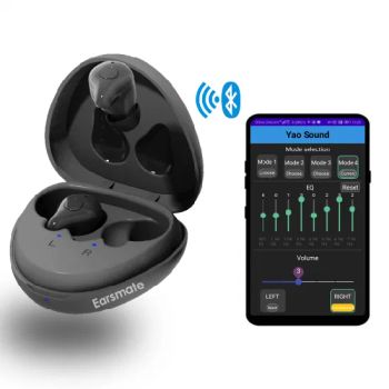 Wholesale in Ear Bluetooth Hearing Aids Rechargeable Digital Hearing Sound Amplifier for Adults Seniors Hearing Loss a Pair Headphone Earsmate E16 Cheap Price - Shenzhen Earsmate Science Technology Ltd - China