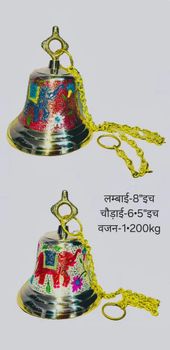 Brass Ghanti Bell, For Religious, Size: Mention In Photos Size Mention in photos Weight Mention in photos Brass Bell Type Pooja - Tushant Enterprises - India