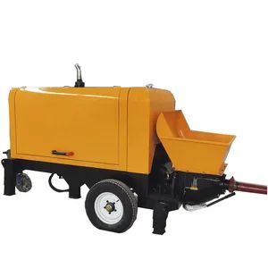 Portable Mobile Mini Diesel Stationary Piston Trailer Mounted Transfer Hydraulic Cement Concrete Mortar Spray Machine Truck Mixer Pump - Shandong China Coal Industrial & Mining Supplies Group Co., Ltd. - China