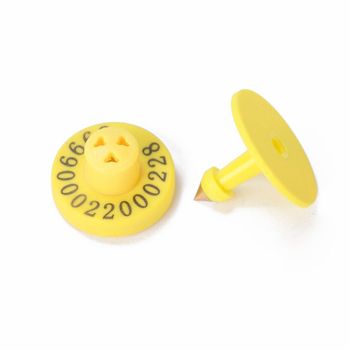 Durable TPU Laser Numbered Livestock Ear Tags Custom Cattle Sheep Identification Tags 43.5*50mm - Shenzhen Suan Intelligent (Eartaghome) Technology Co.,Ltd - China