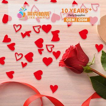 Valentine's Day Love Paper Scraps Throwing Paper Scraps Glitter Scene Decoration Supplies - Baoding Likeparty Trading Co., Ltd. - China