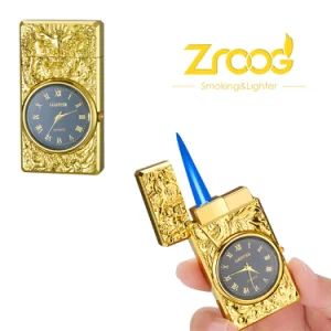 Creative Dial Inflatable Lighter with Electric Watch Windproof Portable Fireplaces Camping - Shenzhen Lovisle Technology Co., Ltd. - China