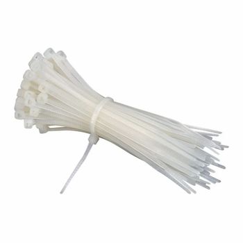 Nylon Cable Tie Color White Width 2.5mm Length 250 mm I Deal In New Only Usage/Application Binding Country of Origin Made in - Mataji Electronics - India