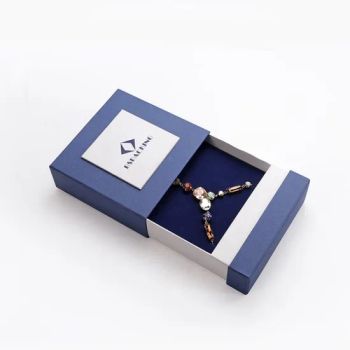Luxury Textured Paper Rigid Jewelry Jewellery Packaging Box and Foam Insert for Jewelry Necklace Pendant Packaging Custom Logo - Guangzhou Vitality Printing Co., Ltd - China