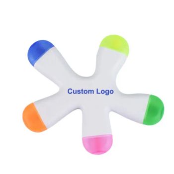Wholesale Starfish Design Highlighters 5 in 1 Colors Mini Marker Pen - Ningbo Becol Stationery & Gifts Co., Ltd. - China