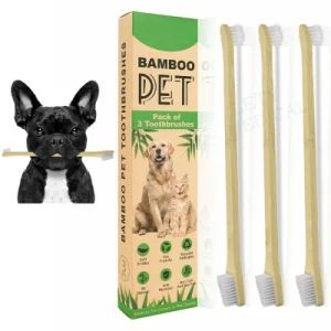 Pet General Bamboo Toothbrush Soft Toothbrush Teeth Clean Mouth Three Sets - Guangzhou Lety Medical Limited - China