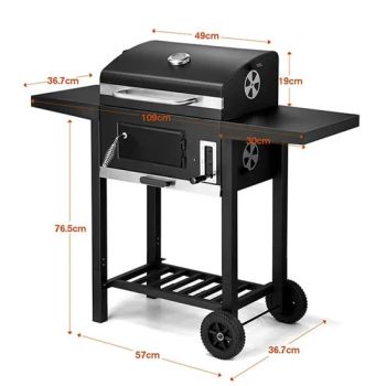 Portable Outdoor Charcoal BBQ Trolley Grills for Garden Electric - Skylark Network Co., Ltd. - China