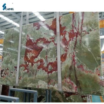 Verde Ancient Green Jade Multi Onyx Slabs Tiles for Interior Decoration - Xiamen Carmel Stone Industry Co., Ltd - China