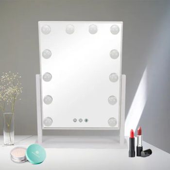 Hot Sale Hollywood Tocador with 12 Light Bulbs LED Bathroom Vanity Mirror Hollywood Lighted Mirror with Dimmer Bulbs - Shinningpc Industrial Co., Ltd. - China