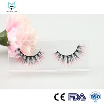 Full Strip Faux Silk Mink Handmade Colored 3D/5D False Eyelashes - Qingdao Miracle Time International Trading Co., Ltd - China