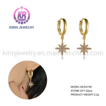 925 Sterling Silver Cuban Link Huggie Long Chain Earrings Chain Earrings for Women Dangle Link Hoop Drop Gold Chain Earrings - Zhuhai Kirin Jewelry Co., Ltd. - China