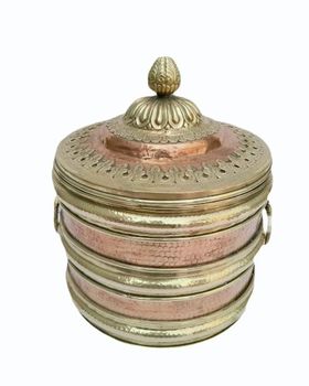 800ml Copper Alloy Rice Pot Capacity 800 ml Material Copper Features Durable FinishType Polished Product Type Rice - Ramchand Handicrafts & Emporium - India