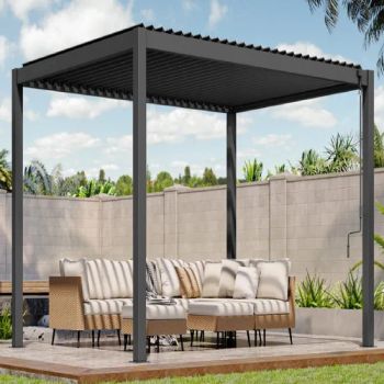 Gazebo Modern Courtyard Garden Terrace Rerestaurant Windproof 3X3 Pavilion Outdoor Patio Aluminium Pavilion for Outdoor - Mhua Group - China