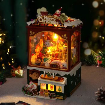 Wholesale 3D Wooden Puzzle Luxury Christmas Bookends Decorative Cutebee DIY Nook Book Kit - Changzhou Sitan Imp. and Exp. Co., Ltd. - China