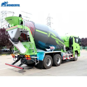 New Used HOWO Shacman 6X4 8X4 10 12 Wheels Tires Good Condition Concrete Trucks Powerful Quality Cement Transport Vehivcles 371 375 400 HP Mixer - SHANDONG WONDERFUL AUTO COMPANY LIMITED. - China