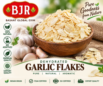 DEHYDRATED GARLIC FLAKES - BASANT GLOBAL EXIM - India