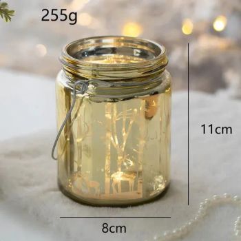 Christmas Sublimation Merry Gift LED Lights Christmas Decorations Glass Crafts - Baoying County Tongxingyong Glass Crafts Factory - China