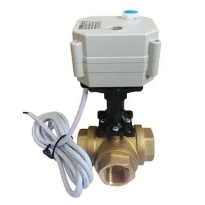 3 Way 1′ ′ Horizontal Electric Brass Ball Valve (A20-T20-B3-C) - Taizhou Tonhe Flow Control Co., Ltd. - China