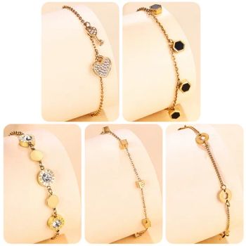 Fashion Stainless Steel Multi Size Jewelry Gold Plated Bracelet for Women Valentine - Foshan Zesen Jewelry Co., Ltd - China